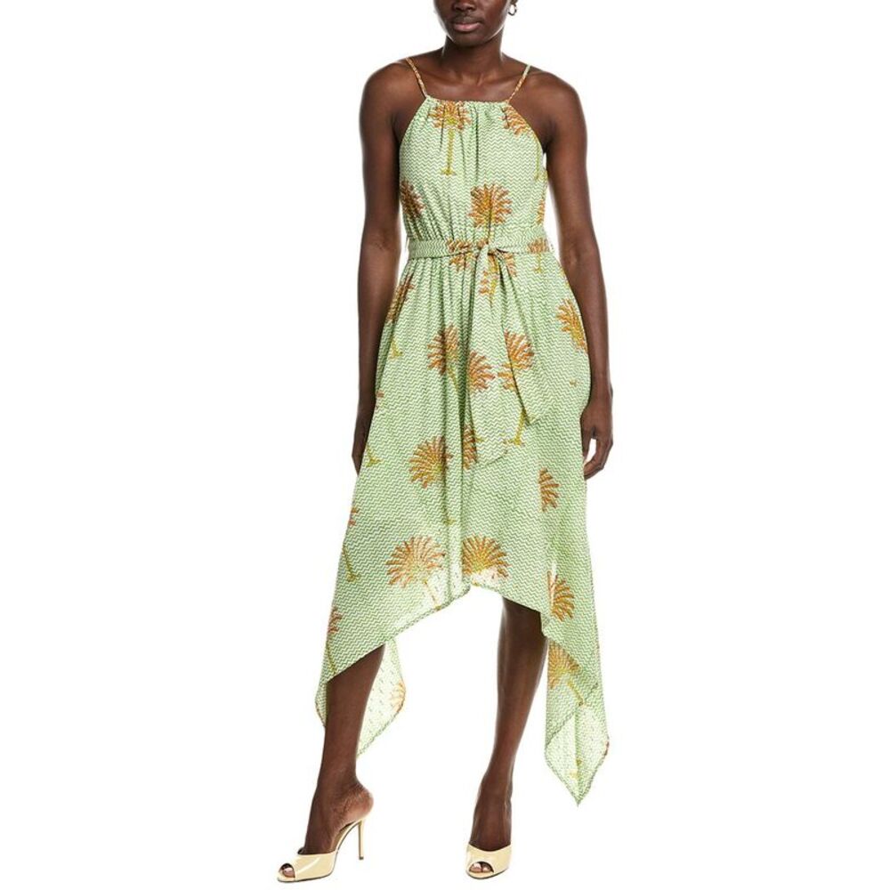 Garrie B Womens  All Over Halter Midi Dress, Gray
